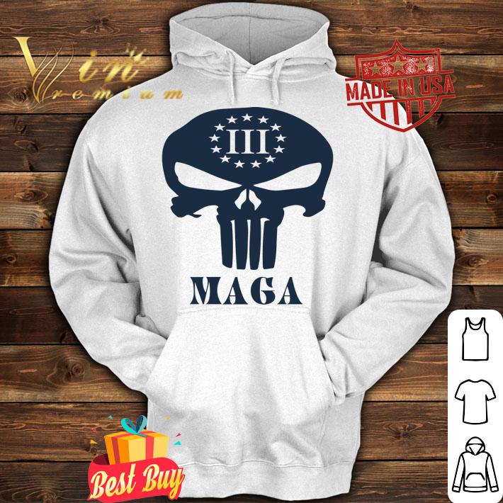 Three Percenters Skull Maga t-shirt hoodie