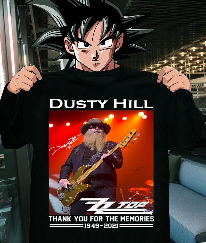 RIP Dusty Hill Rest In Peace ZZ Top Rock Band Thank Memories t-shirt shirt