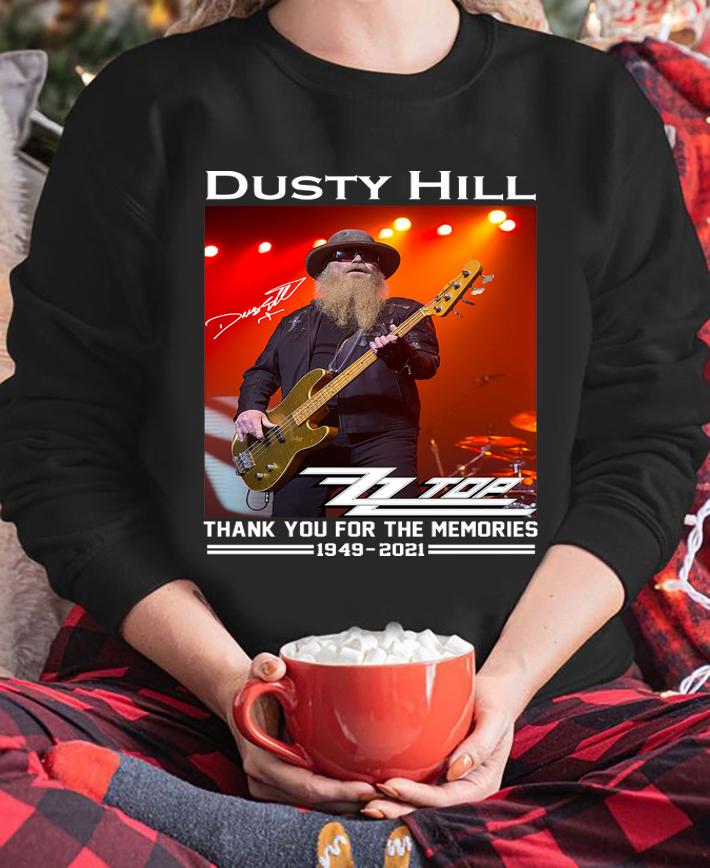 RIP Dusty Hill Rest In Peace ZZ Top Rock Band Thank Memories t-shirt sweatshirt