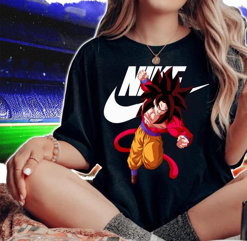 Nike Son Goku Dragon Ball GT Super Saiyan 4 t-shirt woman shirt