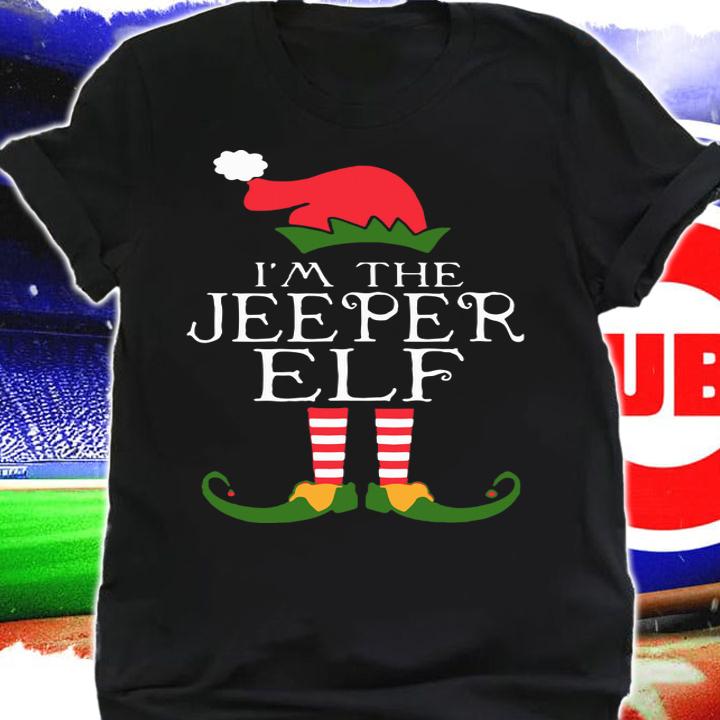 I'm The Jeeper ELF Santa Hat Jeep Lovers Merry Christmas t-shirt shirt