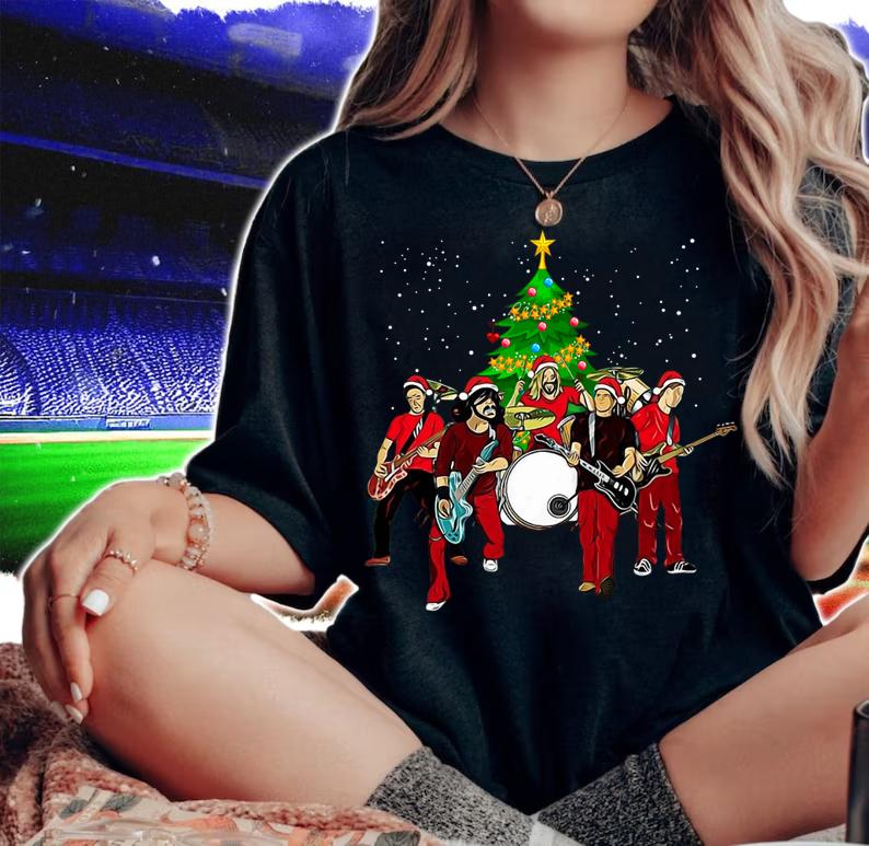 The best Foo Fighters Christmas Tree t-shirt woman shirt