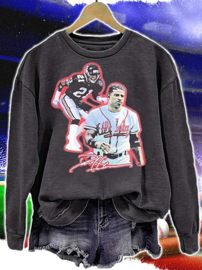 Deon Sanders Atlanta vintage t-shirt sweatshirt