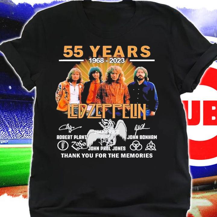 55 years 1968 2023 Led Zeppelin thank you for the memories shirt t-shirt shirt