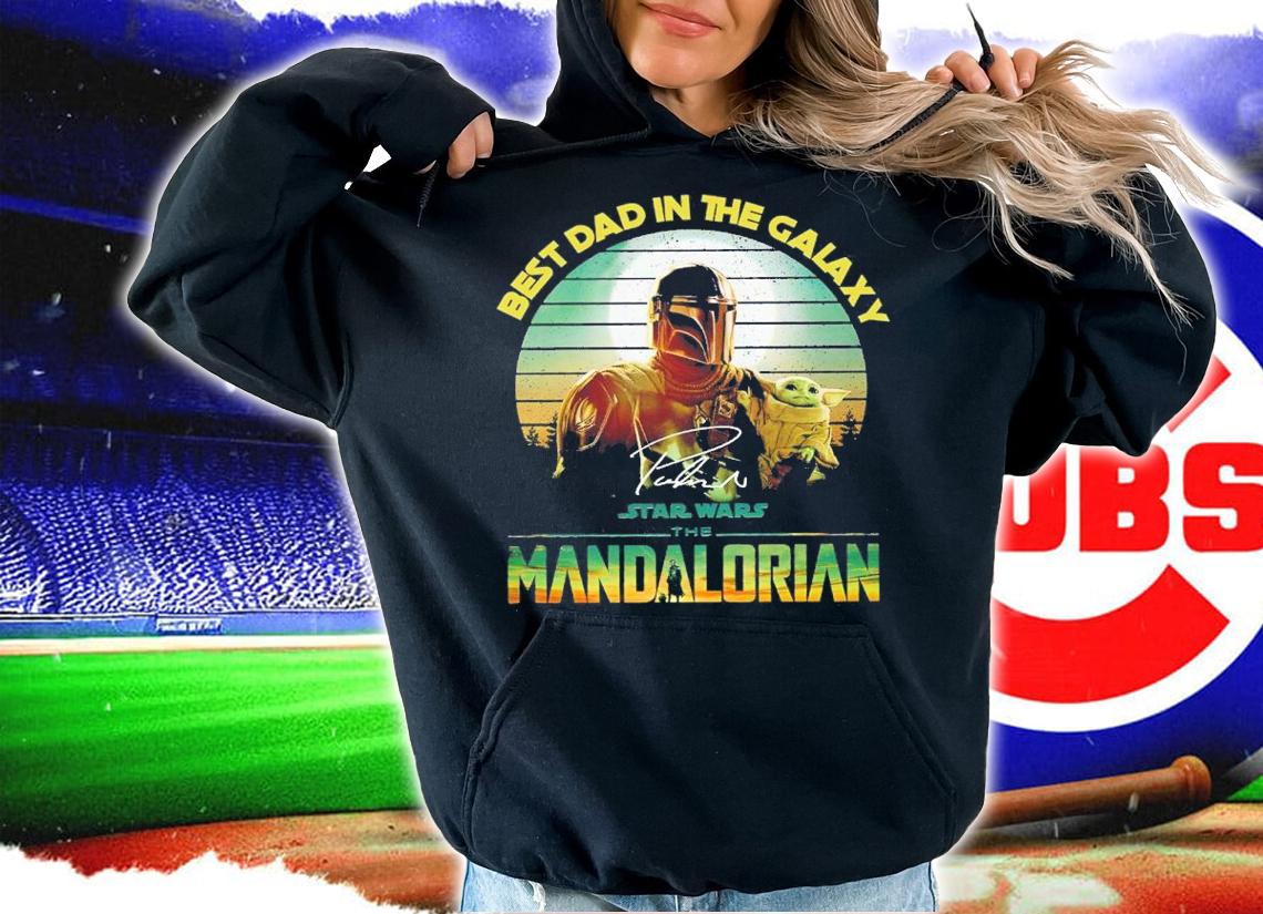 Best Dad In The Galaxy Star Wars Mandalorian Vintage 2023 Shirt t-shirt hoodie