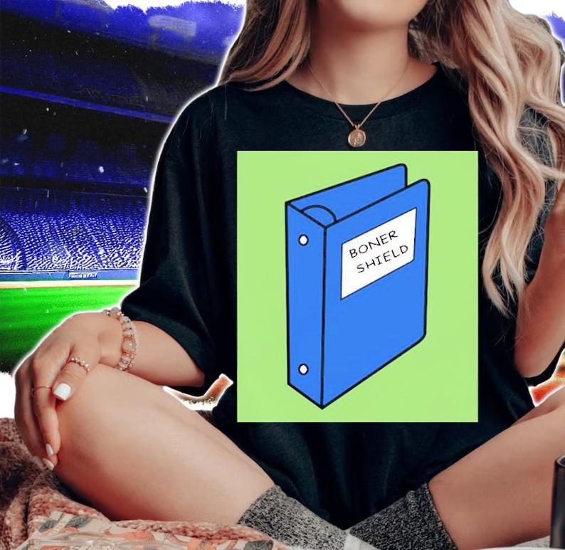 Boner Shield Book Shirt t-shirt woman shirt