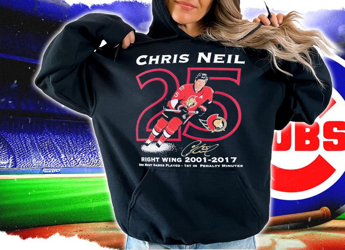 Chris Neil Ottawa Senators Number Retirement shirt t-shirt hoodie