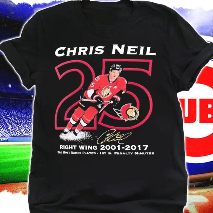 Chris Neil Ottawa Senators Number Retirement shirt t-shirt shirt