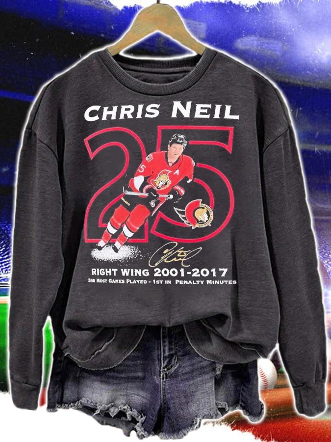 Chris Neil Ottawa Senators Number Retirement shirt t-shirt sweatshirt