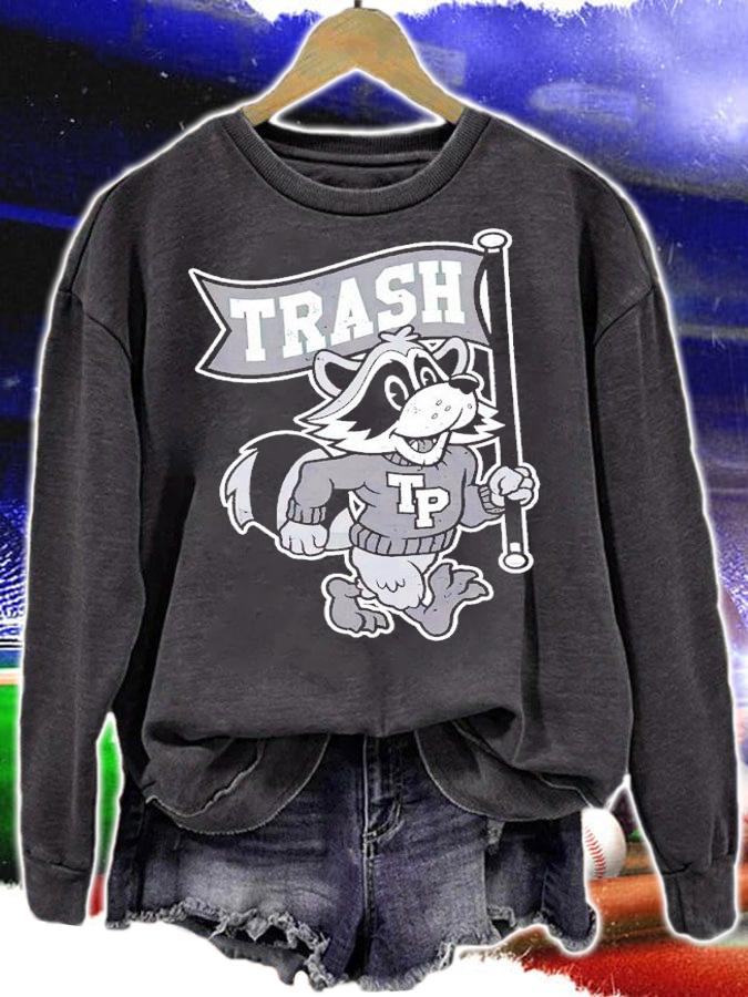 Go Trash Pandas Vintage Distressed Raccoon College Mascot shirt t-shirt sweatshirt