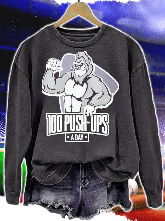 Macho Gorilla 100 Push Ups A Day Shirt t-shirt sweatshirt