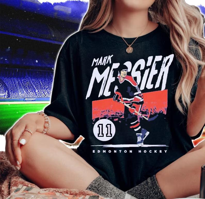 Mark Messier Edmonton Grunge shirt t-shirt woman shirt