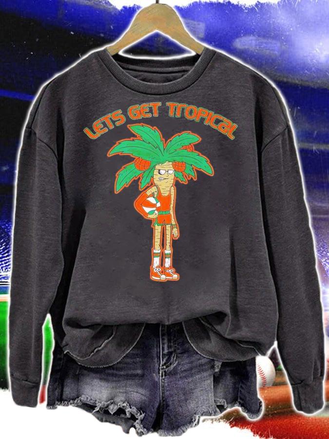 Miami Hurricanes lets get tropical shirt t-shirt sweatshirt