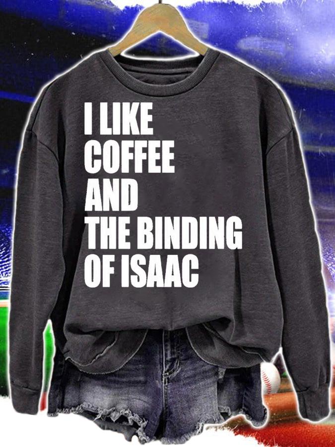 I like coffee and the binding of Isaac shirt t-shirt