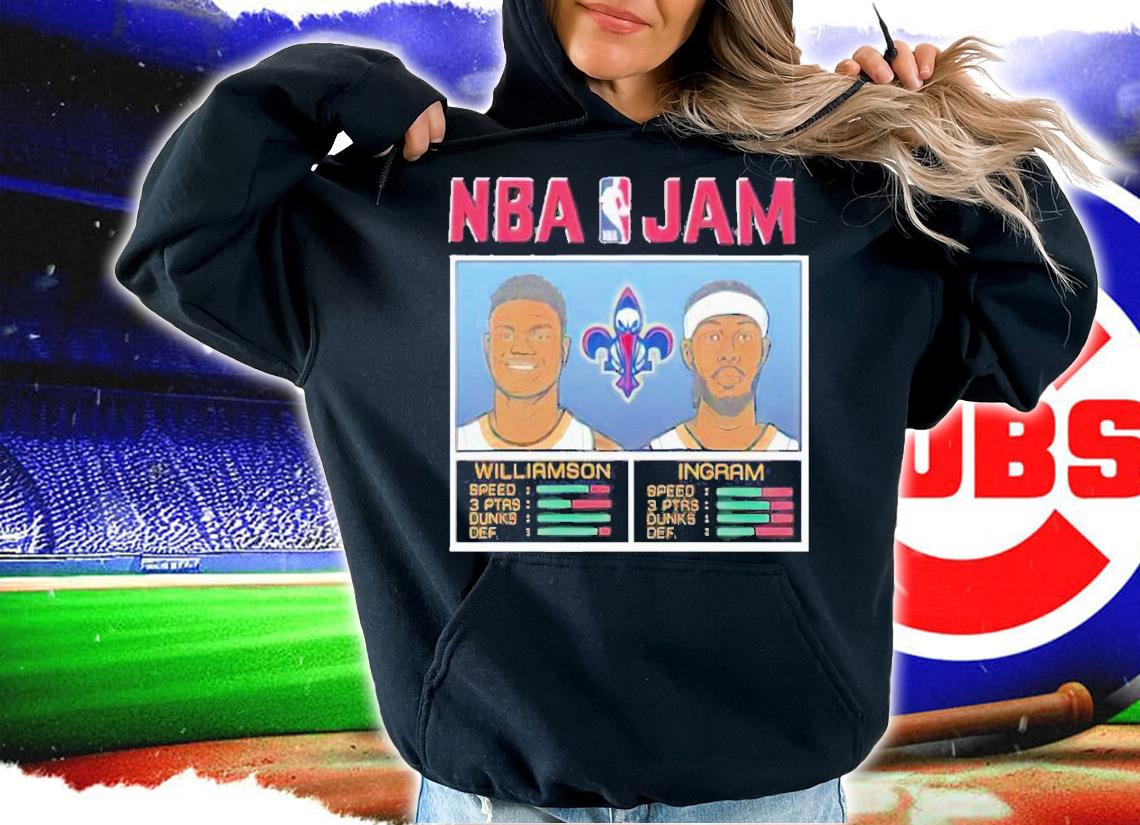 NBA Jam Pelicans Zion Williamson and Brandon Ingram shirt t-shirt hoodie