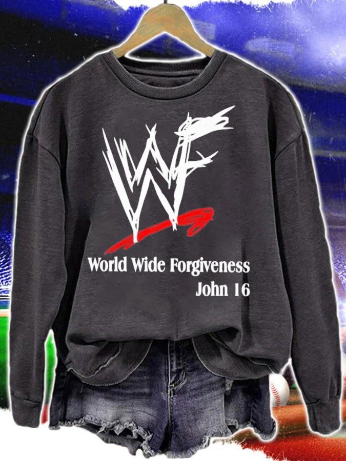 WWE World Wide Forgiveness John 16 Shirt t-shirt