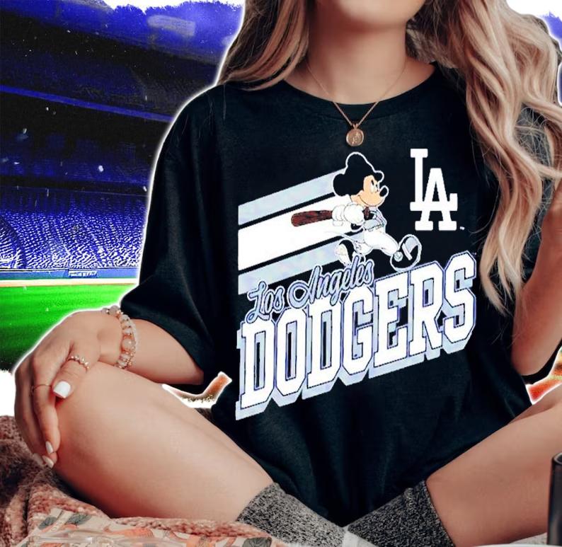 Mickey Mouse Los Angeles Dodgers Disney Game Day Shirt t-shirt woman shirt