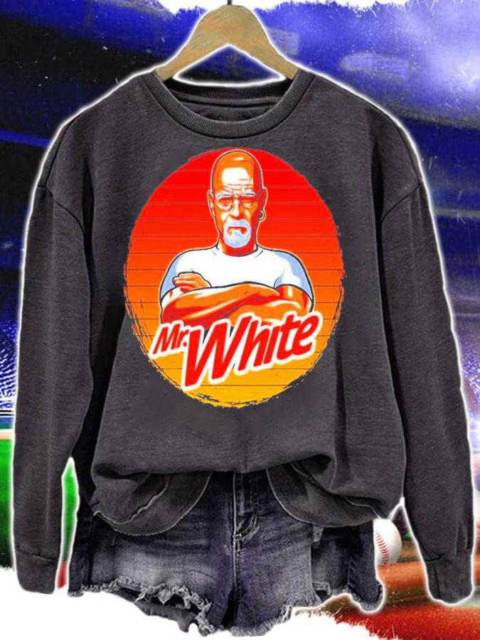 Mr White Bryan Cranston Retro Sunset T-Shirt t-shirt sweatshirt