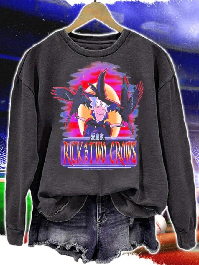 Rick And Morty Rick and Two Crows shirt t-shirt sweatshirt