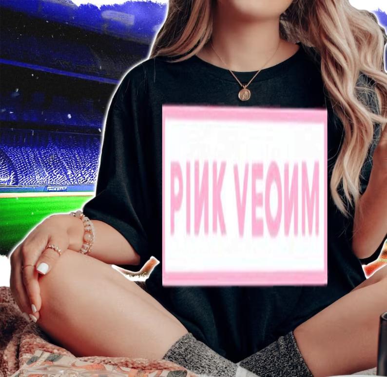 Blackpink Pink Venom Logo Shirt t-shirt woman shirt