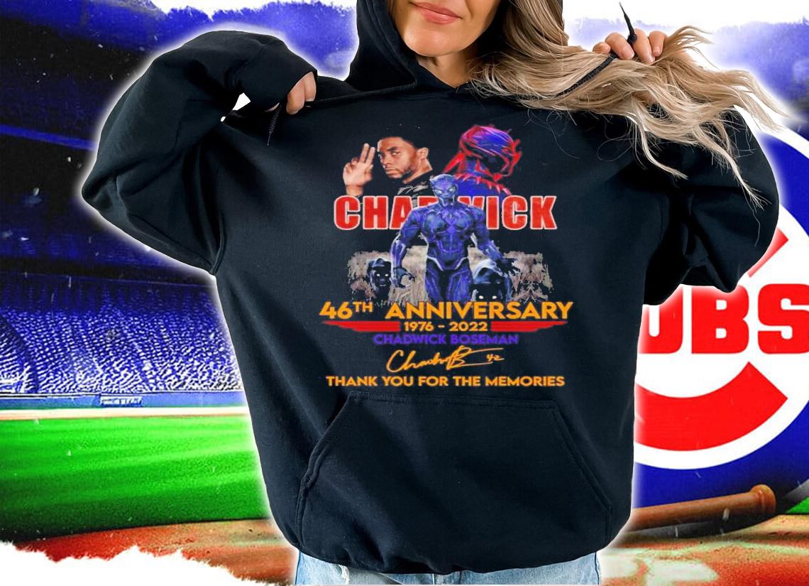 Chadwick Boseman 1976-2022 Signatures Thank You For The Memories Shirt t-shirt
