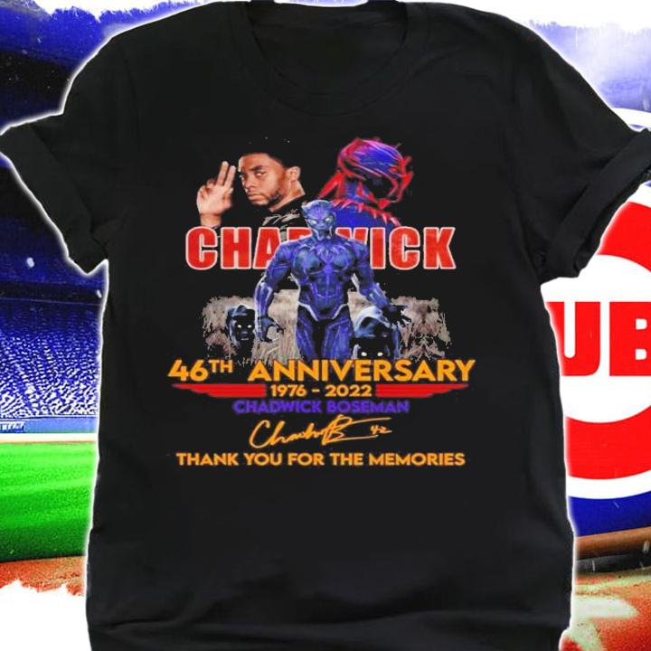 Chadwick Boseman 1976-2022 Signatures Thank You For The Memories Shirt t-shirt