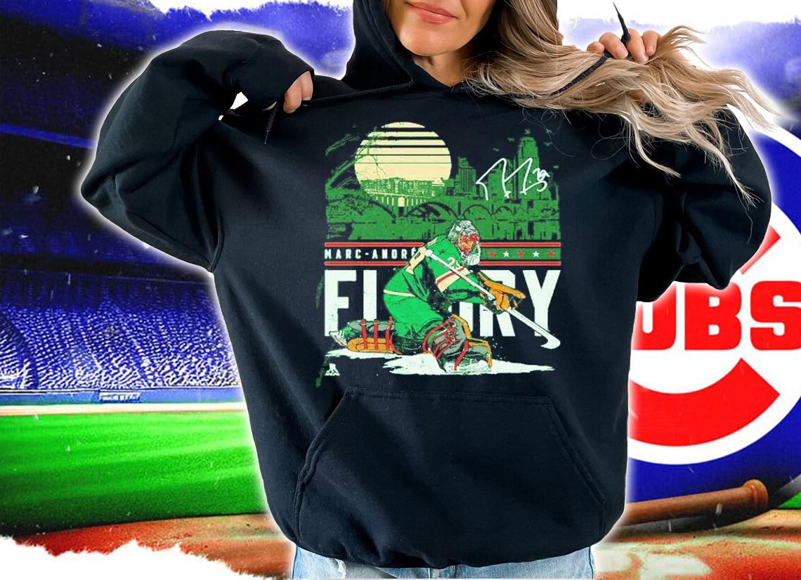 Marc-Andre Fleury Minnesota City Skyline Hockey Signature Shirt t-shirt hoodie