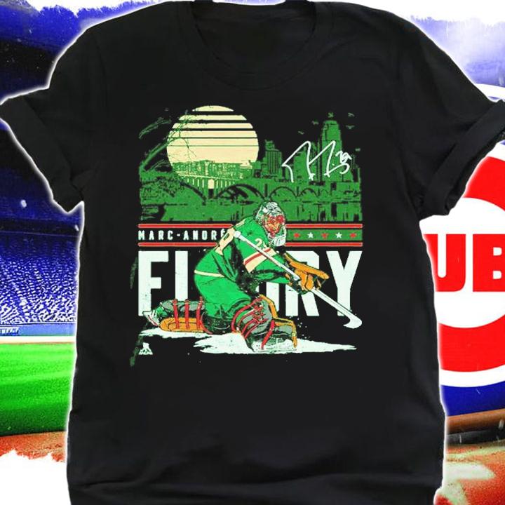 Marc-Andre Fleury Minnesota City Skyline Hockey Signature Shirt t-shirt shirt