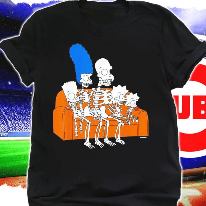 The Simpsons Skeletons Treehouse of Horror Couch Gag T-Shirt t-shirt