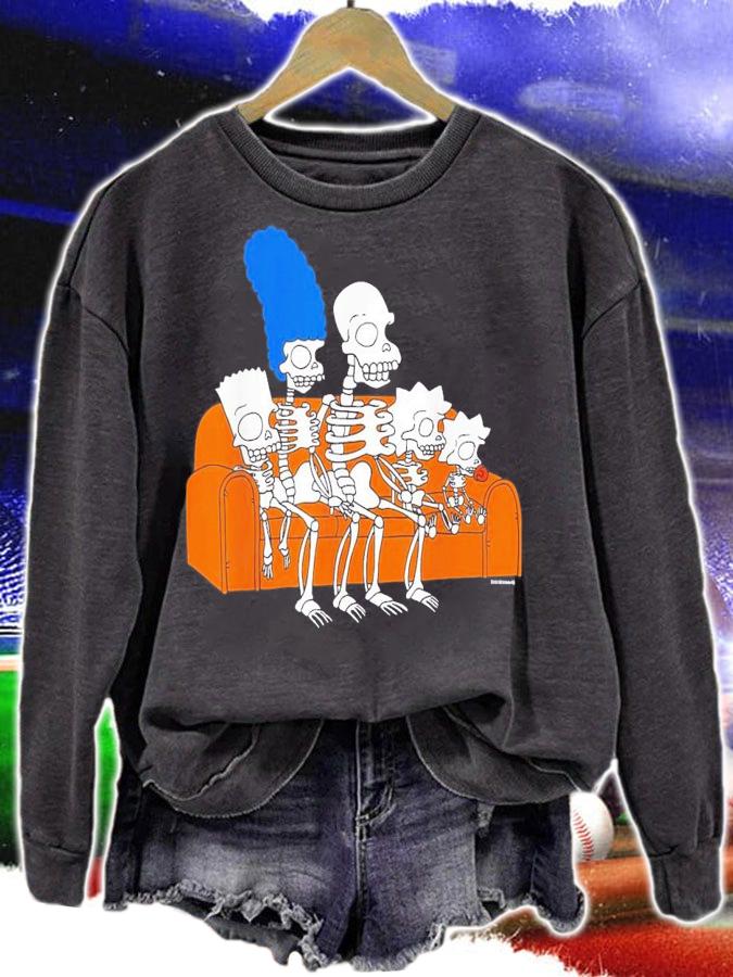 The Simpsons Skeletons Treehouse of Horror Couch Gag T-Shirt t-shirt