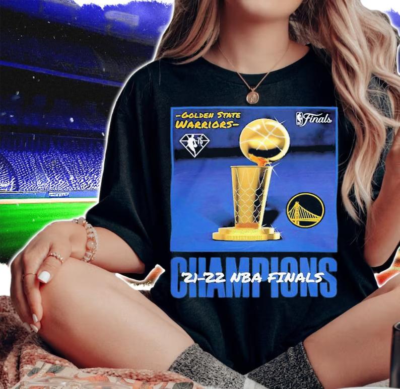 Warriors 2022 Finals Champions 75th Anniversary Jumper Trophy Shirt t-shirt woman shirt