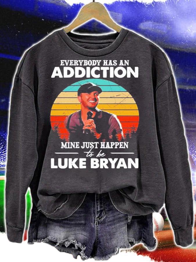 Everybody Has An Addiction Mine Happens To Be Luke Bryan Vintage T-Shirt t-shirt