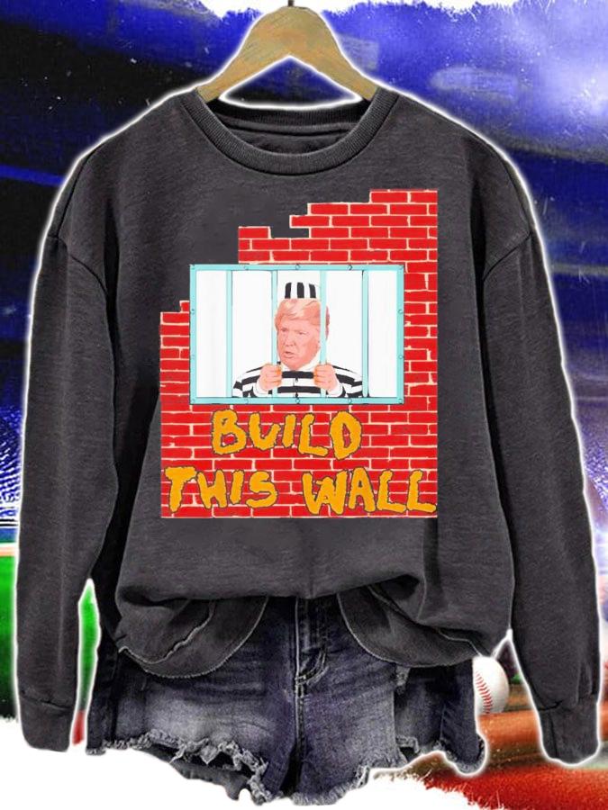 FBI Raids Trump's Mansion Build This Wall Lock Him Up Anti Trump Impeachment 45 T-Shirt t-shirt sweatshirt