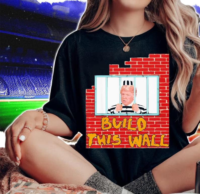 FBI Raids Trump's Mansion Build This Wall Lock Him Up Anti Trump Impeachment 45 T-Shirt t-shirt woman shirt