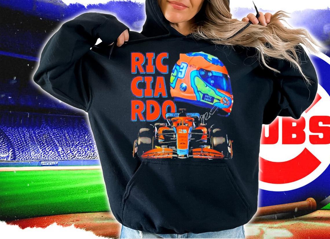 Formula 1 Daniel Ricciardo Helmet 2022 Of Mclaren Team Shirt t-shirt