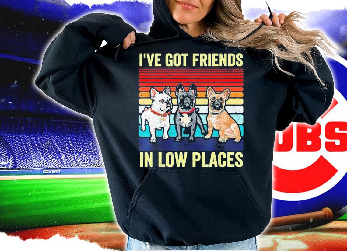 French Bulldog Dog Ive Got Friends In Low Places Vintage T-Shirt t-shirt