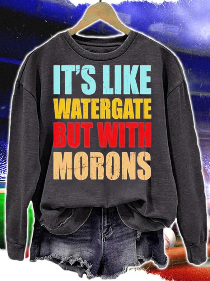 It's Like Watergate But With Morons Luckyiam Rex Chapman T-Shirt t-shirt