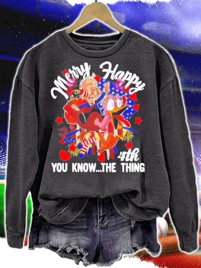 Joe Biden Happy 4th Of You Know The Thing Confused 4th T-Shirt t-shirt