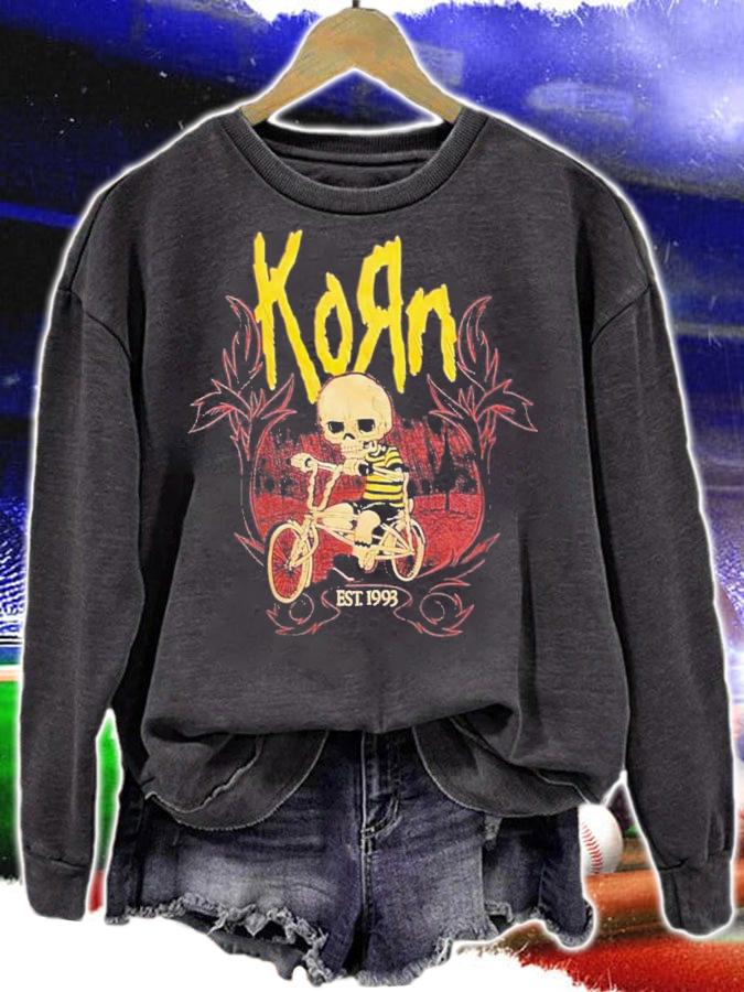 Korn Metal Band Embroidered T-Shirt t-shirt sweatshirt