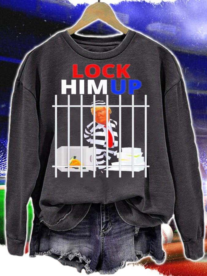 Lock Him Up Trump Anti Trump Political Trump For Prison T-Shirt t-shirt sweatshirt