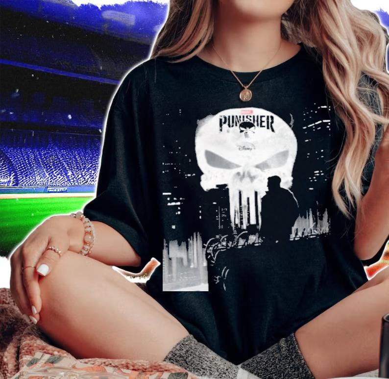 Marvel Studios Punisher Skull New Poster Movie Shirt t-shirt