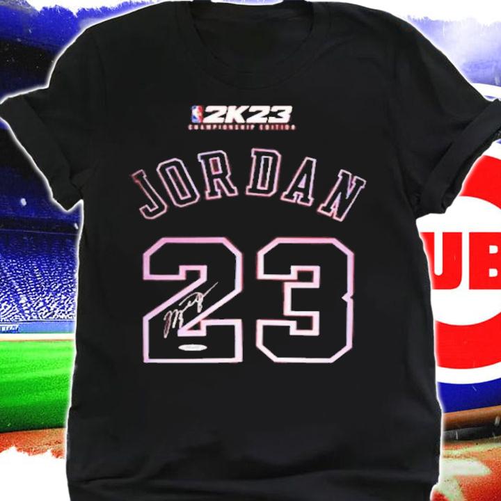 Michael Jordan NBA 2K23 Championship Edition Signature Shirt t-shirt