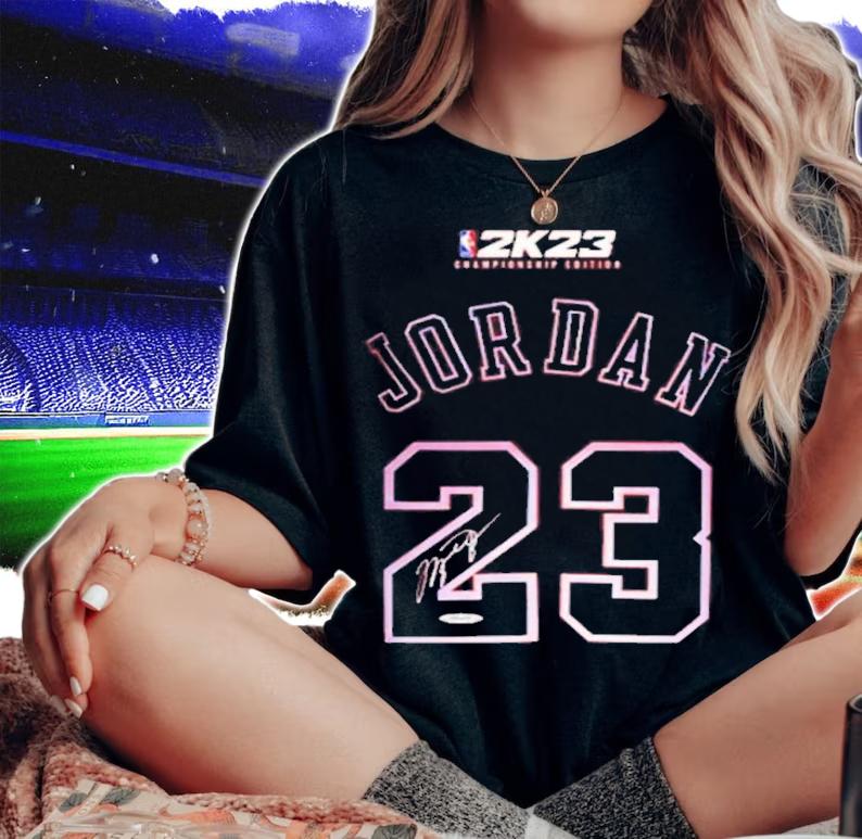 Michael Jordan NBA 2K23 Championship Edition Signature Shirt t-shirt