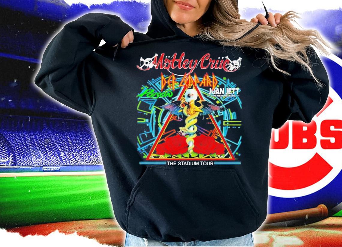 Motley Crue Def Leppard Poison Joan Jett the stadium tour shirt t-shirt hoodie