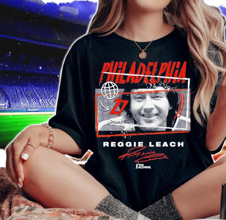 Reggie Leach Philadelphia Tones Hockey Signature Shirt t-shirt woman shirt