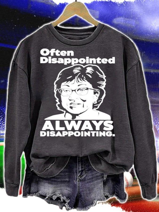 Often Disappointed Always Disappointing Peter Morley T-Shirt t-shirt