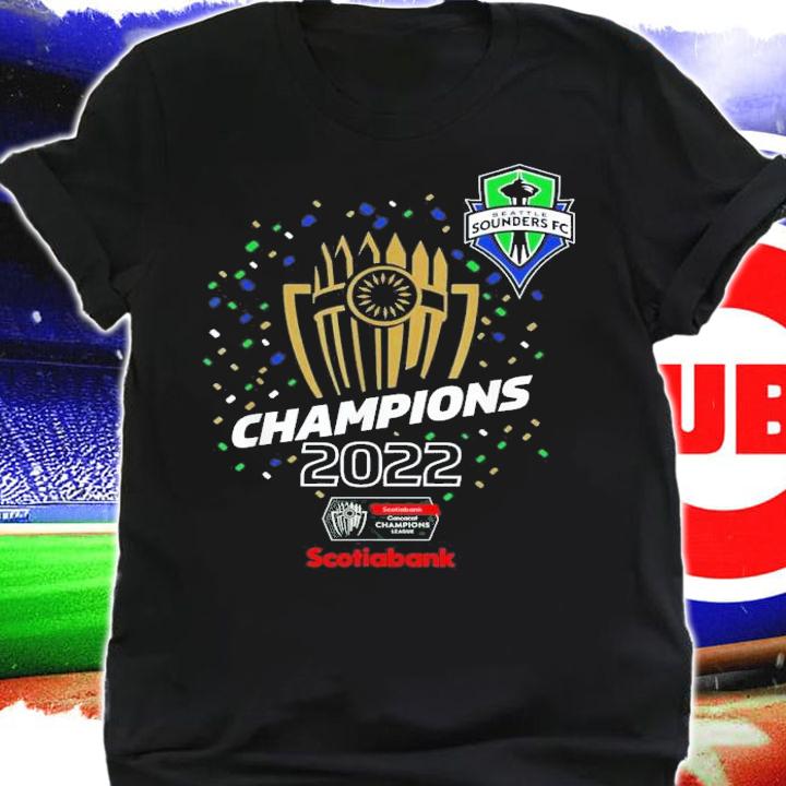 Seattle Sounders Champions 2022 Concacaf T-Shirt t-shirt