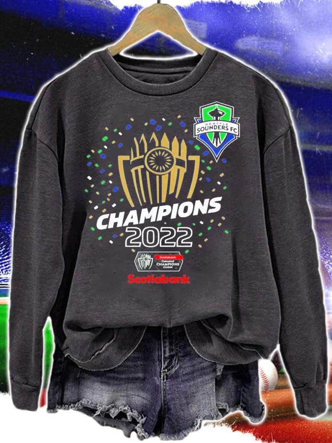 Seattle Sounders Champions 2022 Concacaf T-Shirt t-shirt