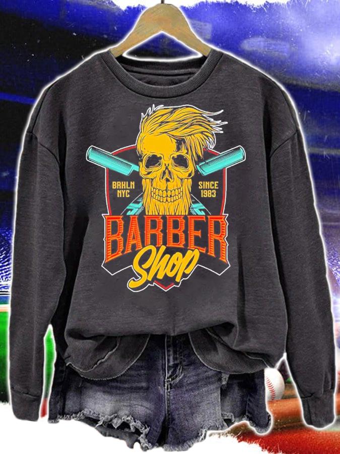 Skull Barber Shop shirt t-shirt