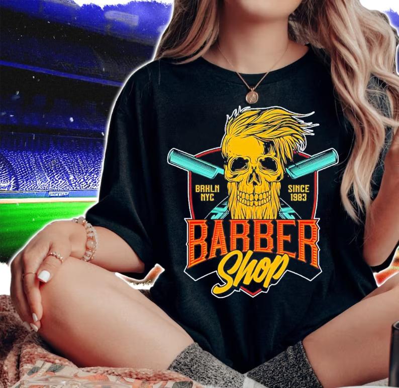 Skull Barber Shop shirt t-shirt